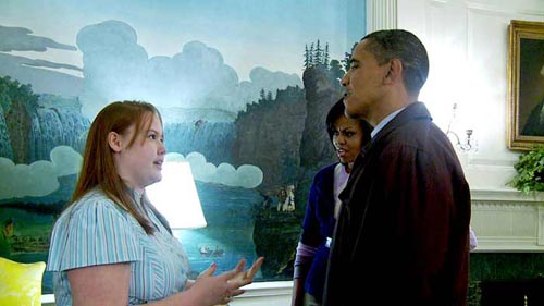 Caroline and President Obama