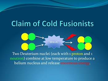 Cold Fusion scientists claims