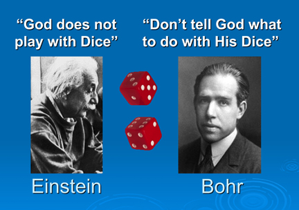 Albert Einstein and Neils Bohr