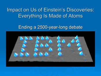 World Without Einstein Series Introduction - Einstein proved Atoms exist