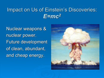 World Without Einstein Series Introduction - e = mc2